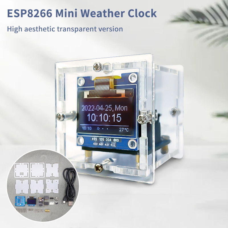 ESP8266 Mini Weather Clock Kit - đánh giá và giá Electronics Project Kit