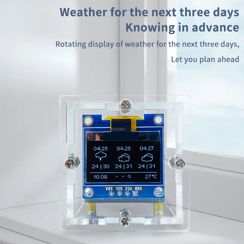 ESP8266 Mini Weather Clock Kit - đánh giá và giá Electronics Project Kit