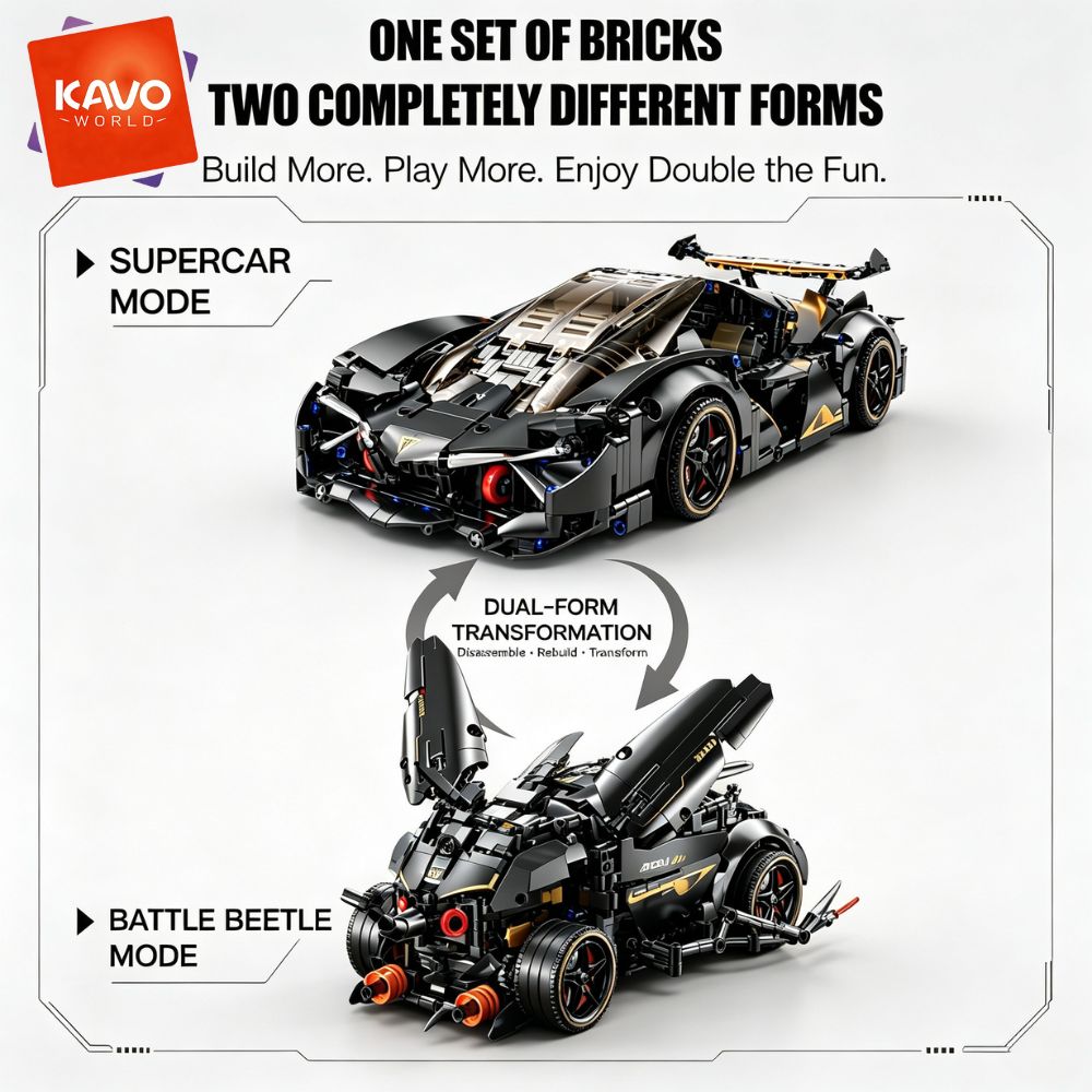 KAVOWORLD 1248pcs MOC Black Ra - đánh giá và giá Stem Robotics Kit