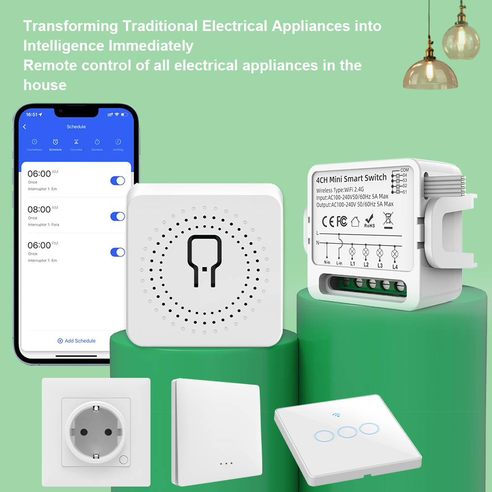 Tuya WiFi Smart Switch 1/2/3/4 - đánh giá và giá Smart Light Switch Wifi