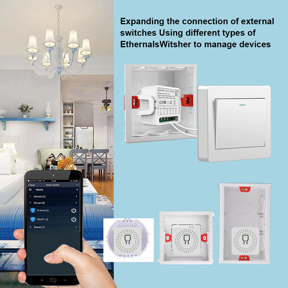 Tuya WiFi Smart Switch 1/2/3/4 - đánh giá và giá Smart Light Switch Wifi