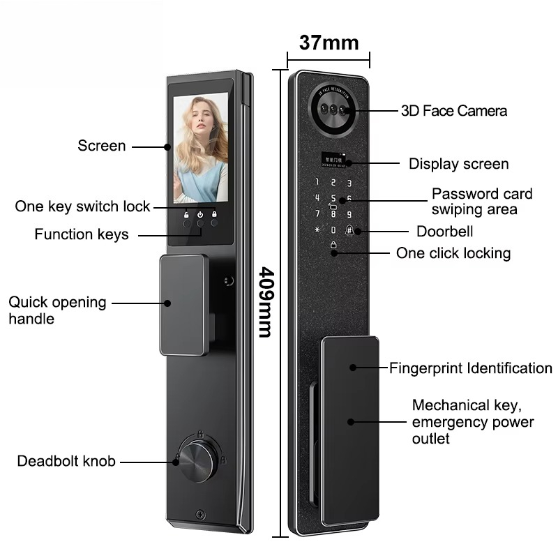 Tuya WiFi Smart Door Lock, Hom - đánh giá và giá Smart Door Lock Wifi