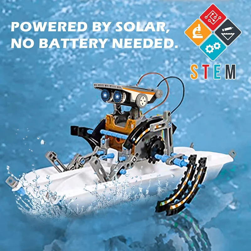 13-in-1 Solar Powered Robot Ki - đánh giá và giá Stem Robotics Kit