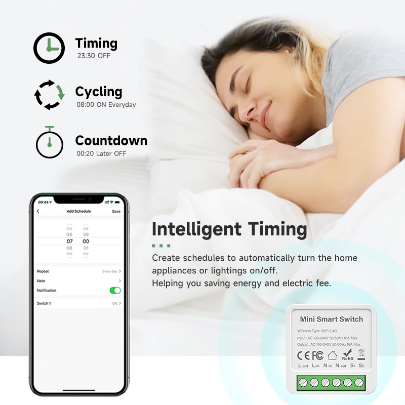 Tuya Smart WiFi Switch Module  - đánh giá và giá Smart Light Switch Wifi