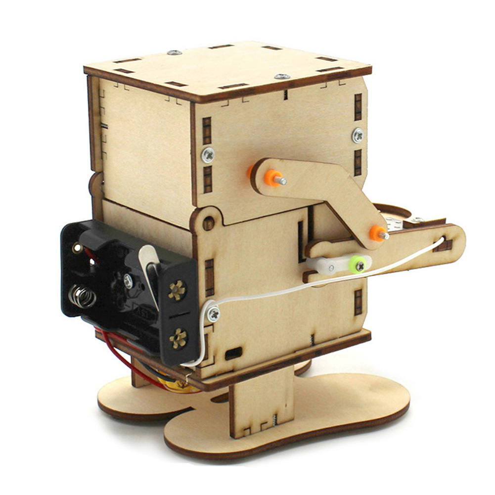 Wooden Assemble DIY Robot Eati - đánh giá và giá Stem Robotics Kit