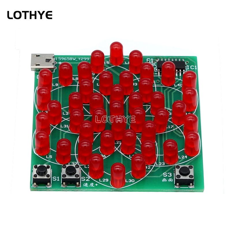 43 LED Multi Style Pattern Ele - đánh giá và giá Electronics Project Kit