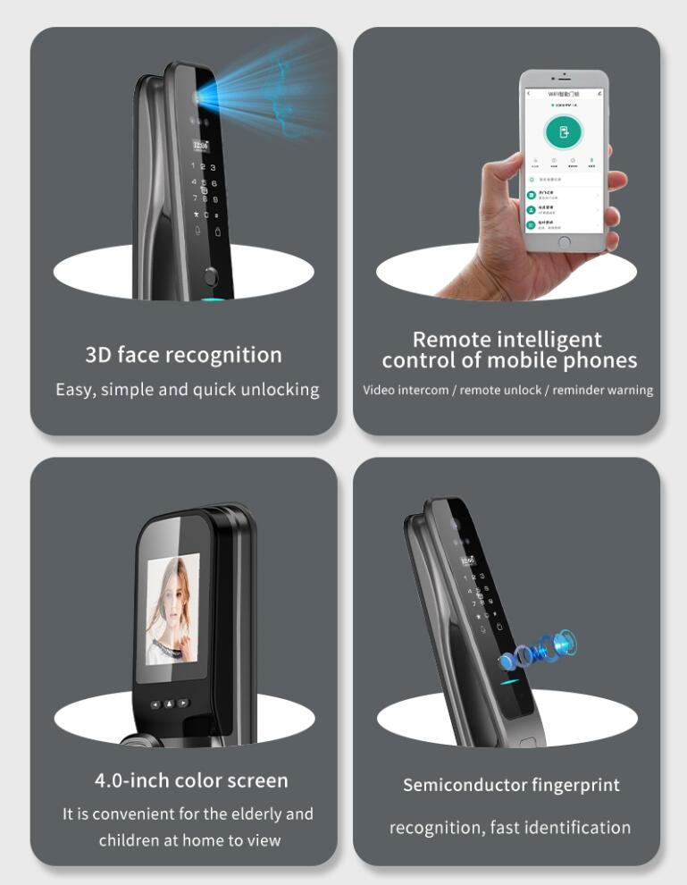 Tuya Fully Automatic Smart Doo - đánh giá và giá Smart Door Lock Wifi