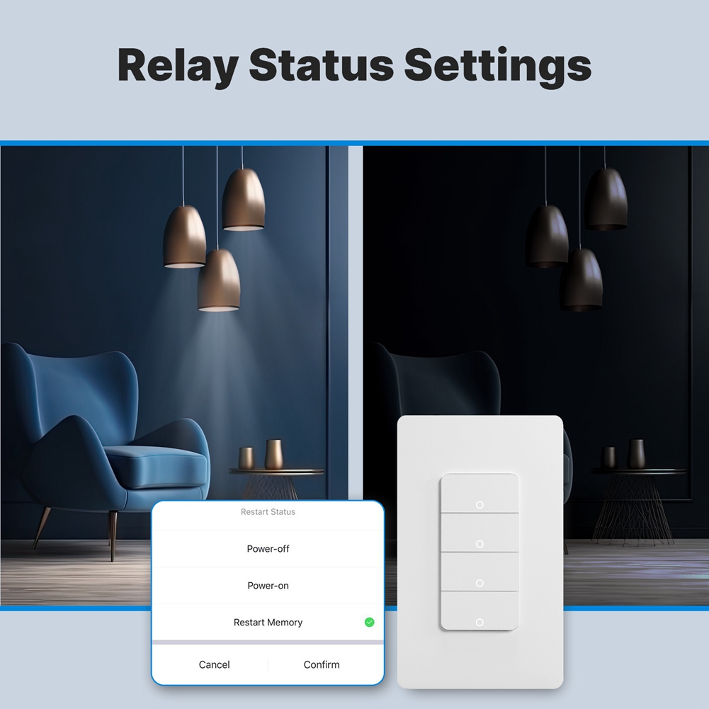 THIVN-Matter Wifi Smart Light  - đánh giá và giá Smart Light Switch Wifi