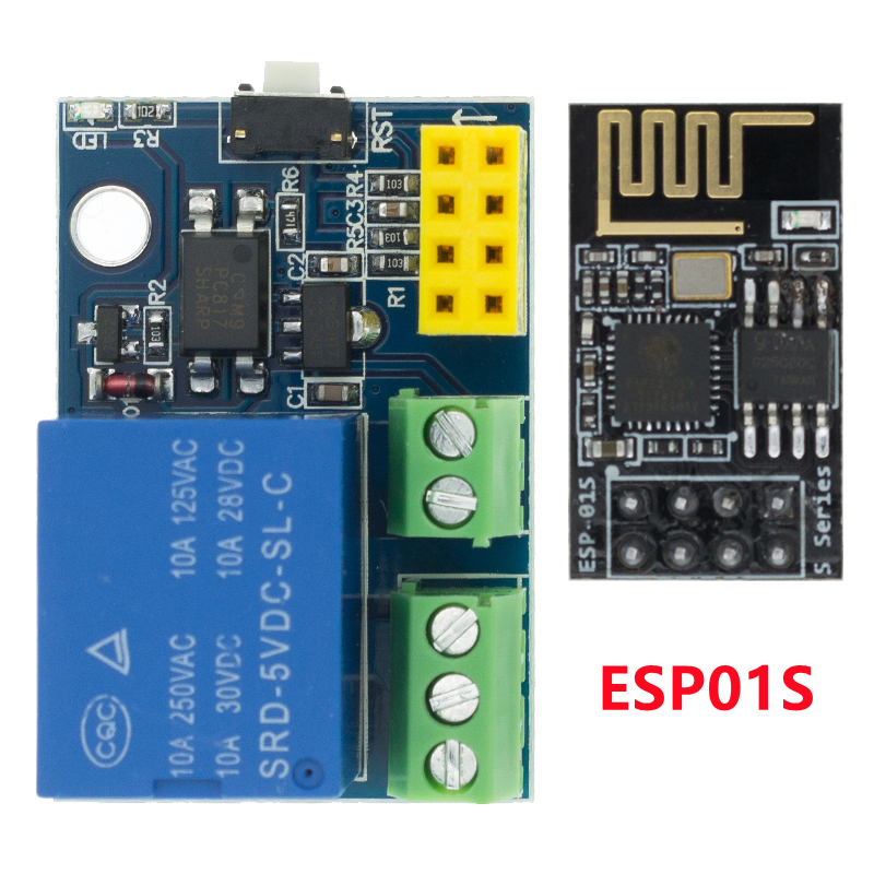 ESP8266 ESP-01 ESP-01S 5V WiFi - đánh giá và giá Esp8266 Relay Module