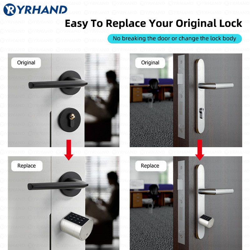 Smart Euro Cylindrical Door Lo - đánh giá và giá Smart Door Lock Wifi