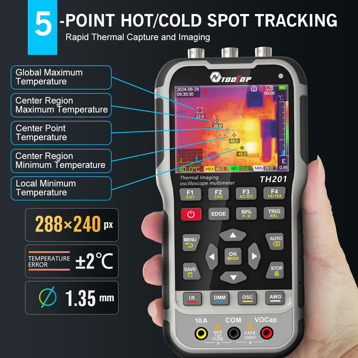 TOOLTOP TH201 4in1 Thermal Ima - đánh giá và giá Microcontroller Kit