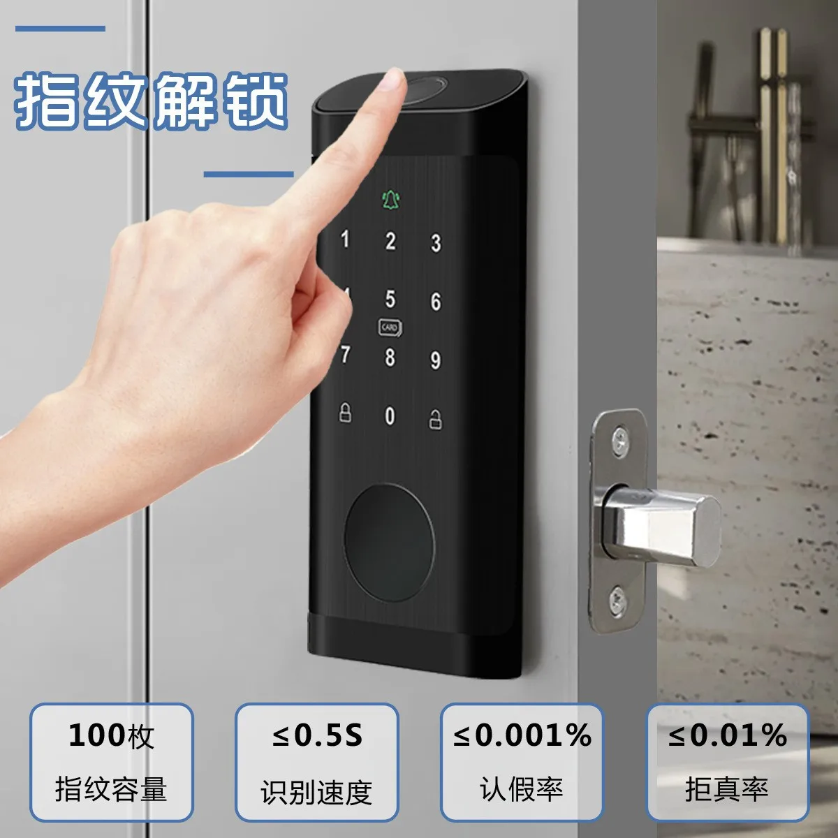 Fingerprint Lock Waterproof Tu - đánh giá và giá Smart Door Lock Wifi