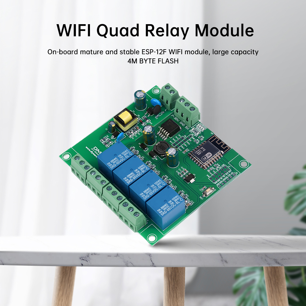 Relay Module WiFi 4‑Channel ES - đánh giá và giá Esp8266 Relay Module