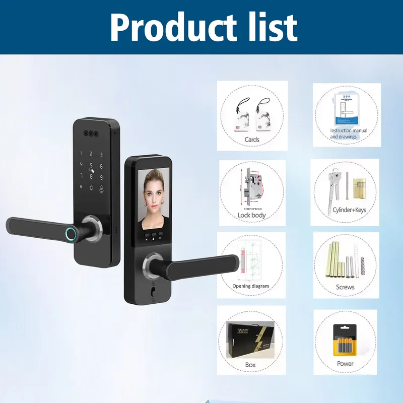 Household Facial Recognition L - đánh giá và giá Smart Door Lock Wifi