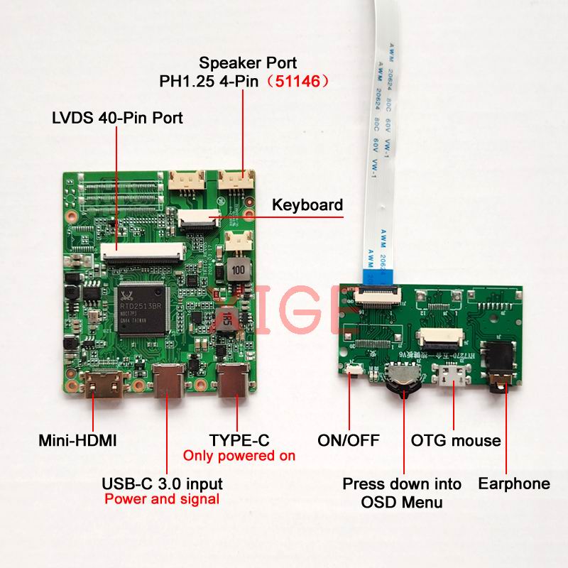 Fit LP173WD1(TL)-TLA1/TLB2/TLC - đánh giá và giá Microcontroller Kit