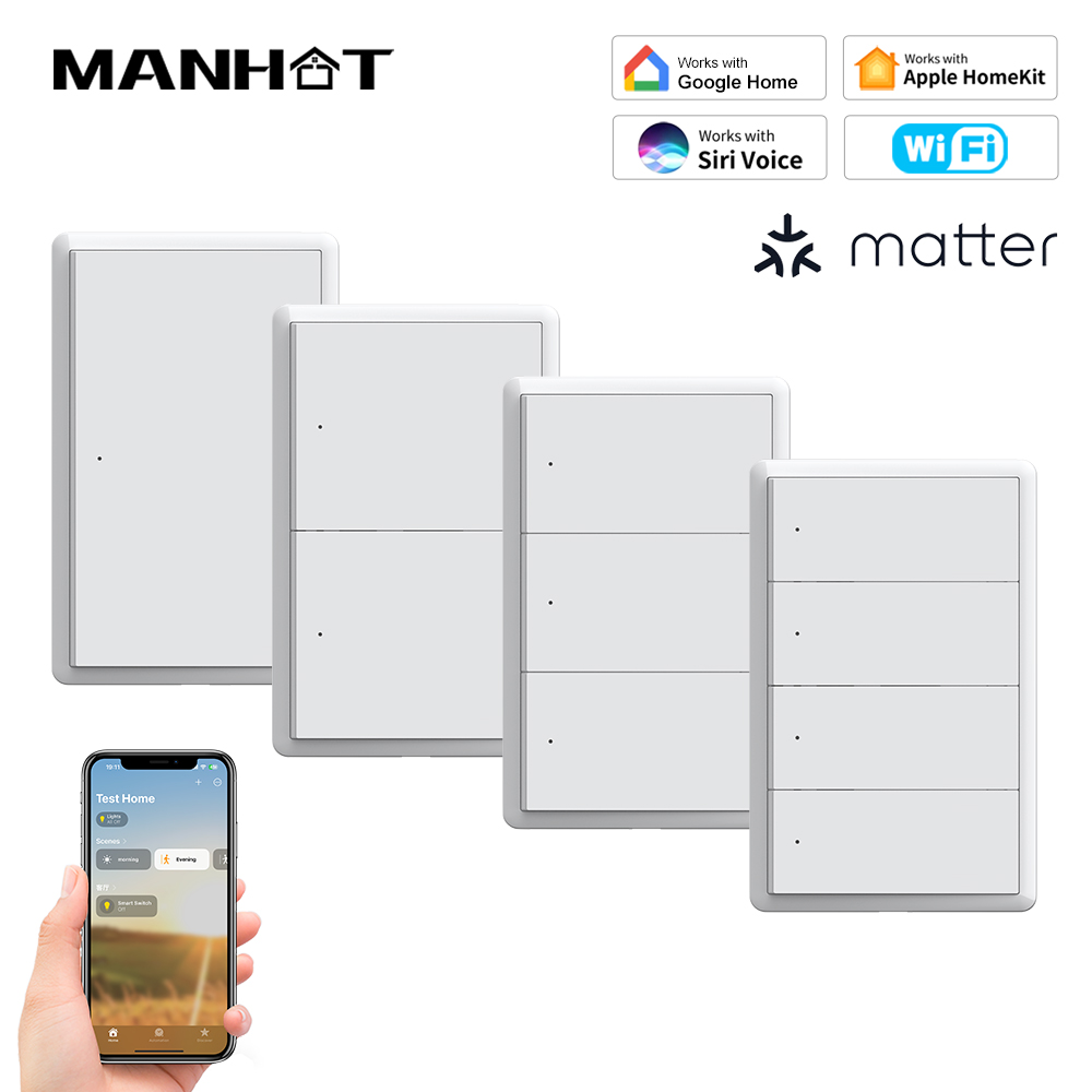 MANHOT Homekit WiFi Smart Swit - đánh giá và giá Smart Light Switch Wifi