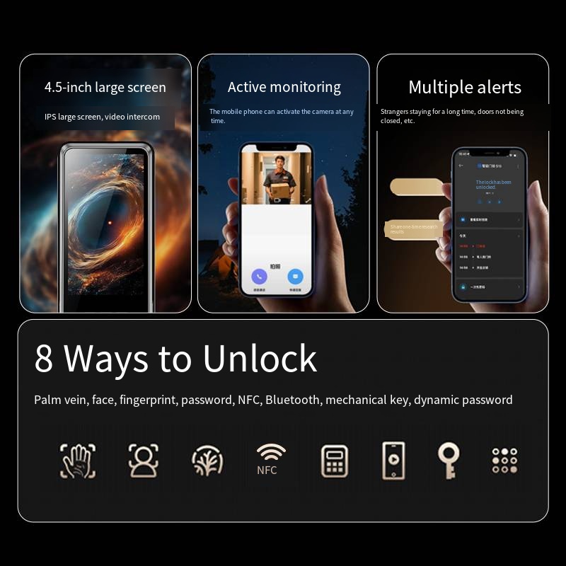 YN S11M Smart Home Digital Ele - đánh giá và giá Smart Door Lock Wifi
