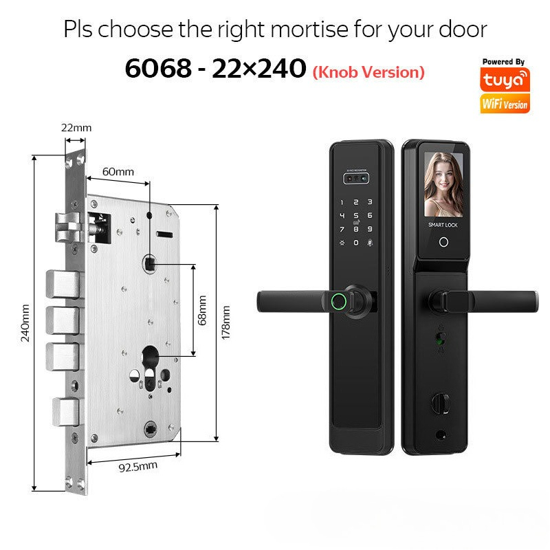 EGFirtor Semi-automaticTuya Fi - đánh giá và giá Smart Door Lock Wifi