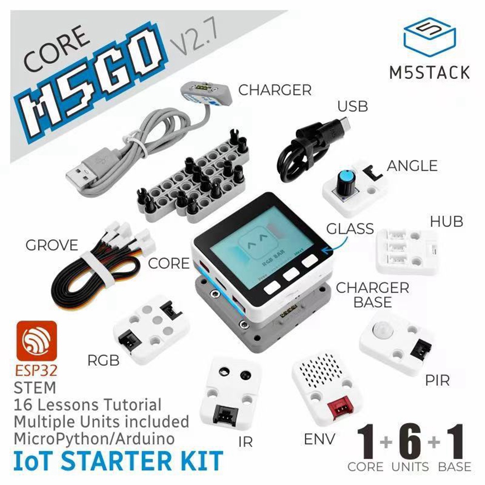 M5stack M5GO Iot Starter Kit M - đánh giá và giá Iot Kit Beginner