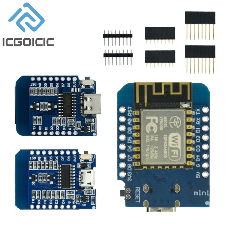 D1 Mini-Mini NodeMcu 4M Bytes  - đánh giá và giá Esp8266 Relay Module