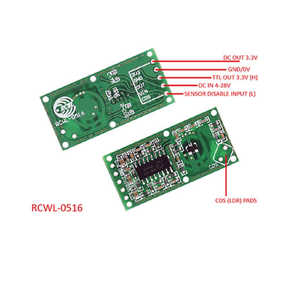 5PCS RCWL-0516 Motion Detectio - đánh giá và giá Esp8266 Relay Module