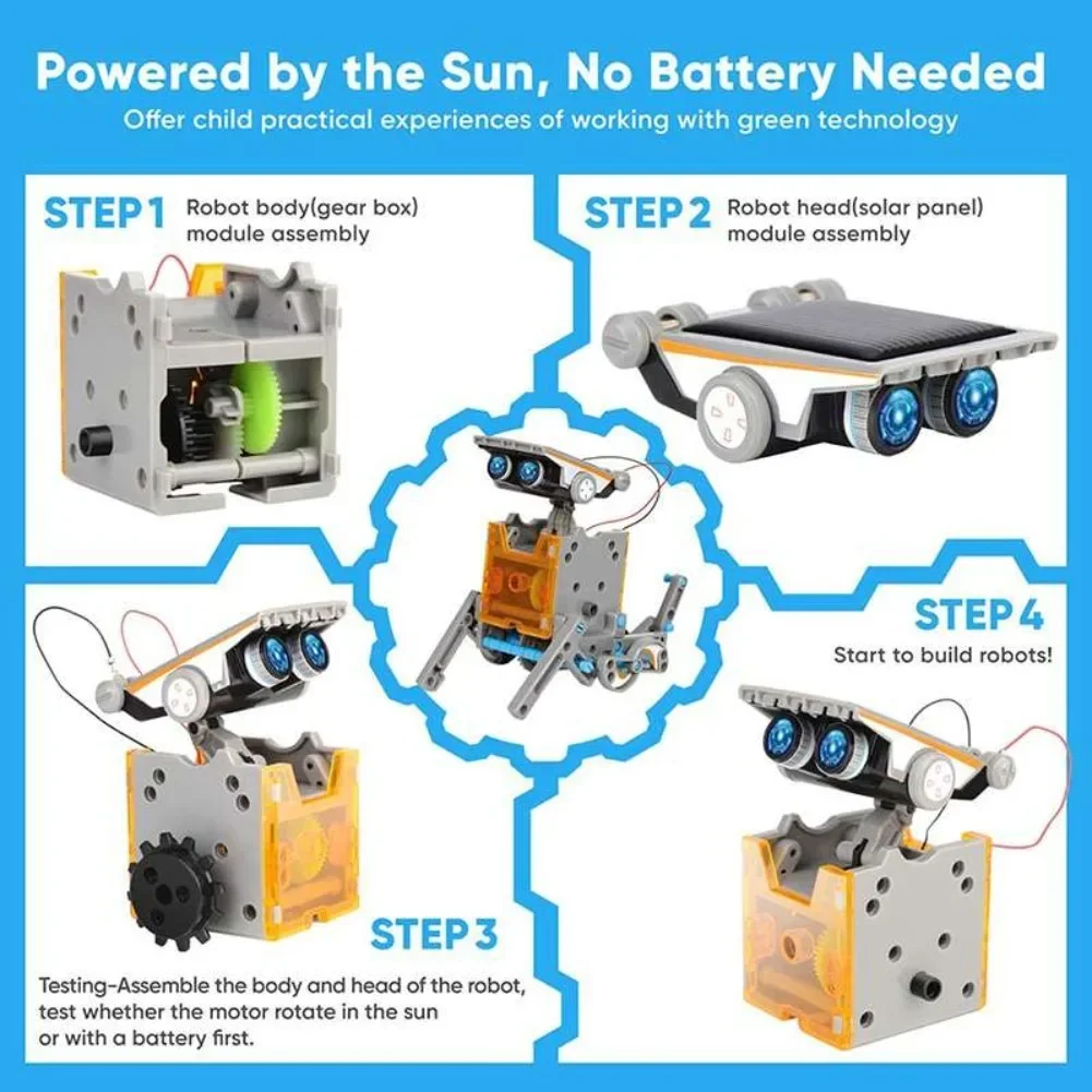 13 in 1 Solar Powered Robot Sc - đánh giá và giá Electronics Project Kit